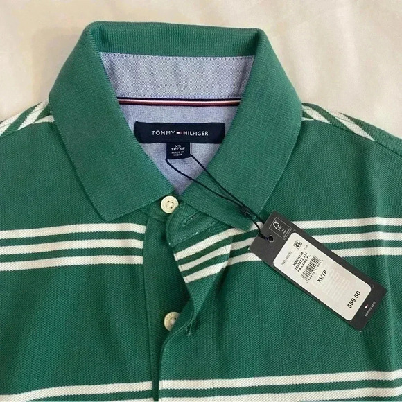 Tommy  Hilfiger men’s summer polo shirt size XS color green casual - Picture 2 of 4